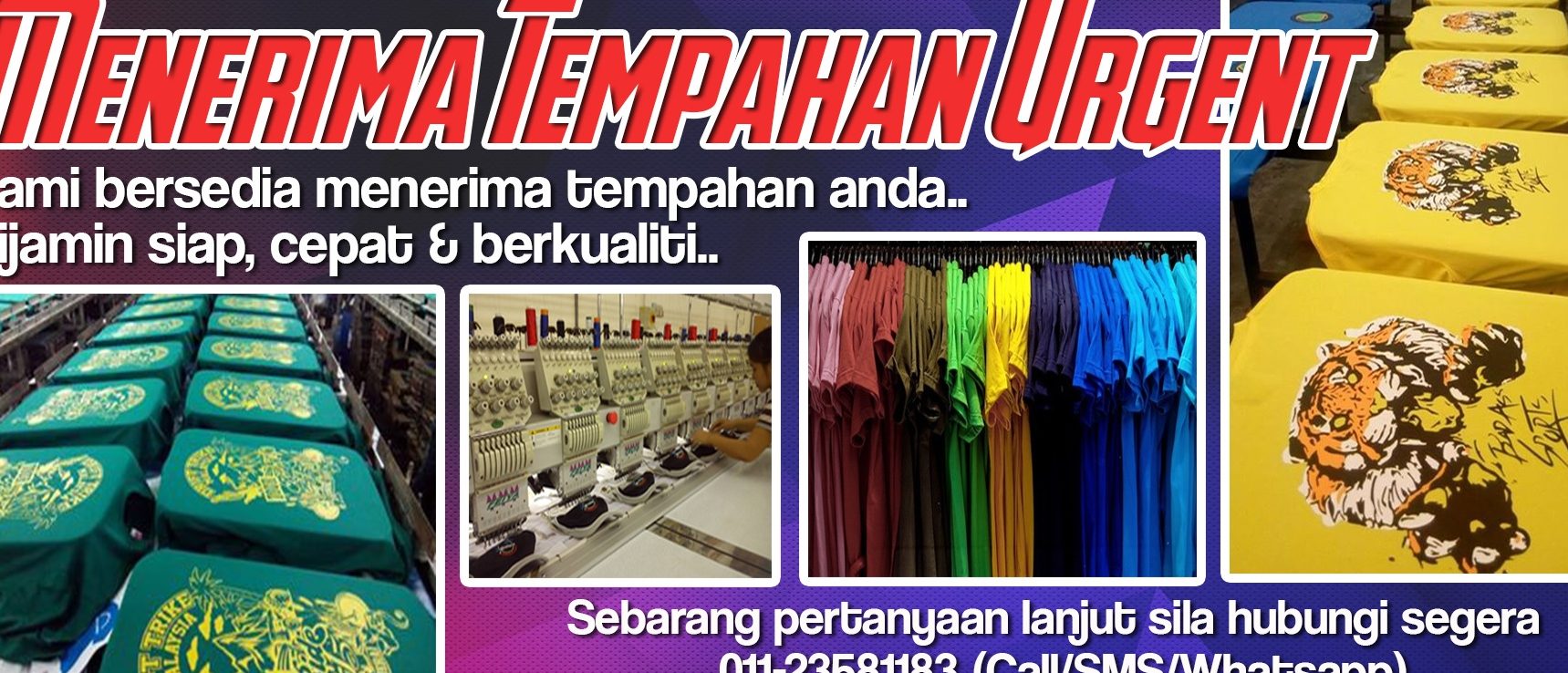 cetak baju murah sabah