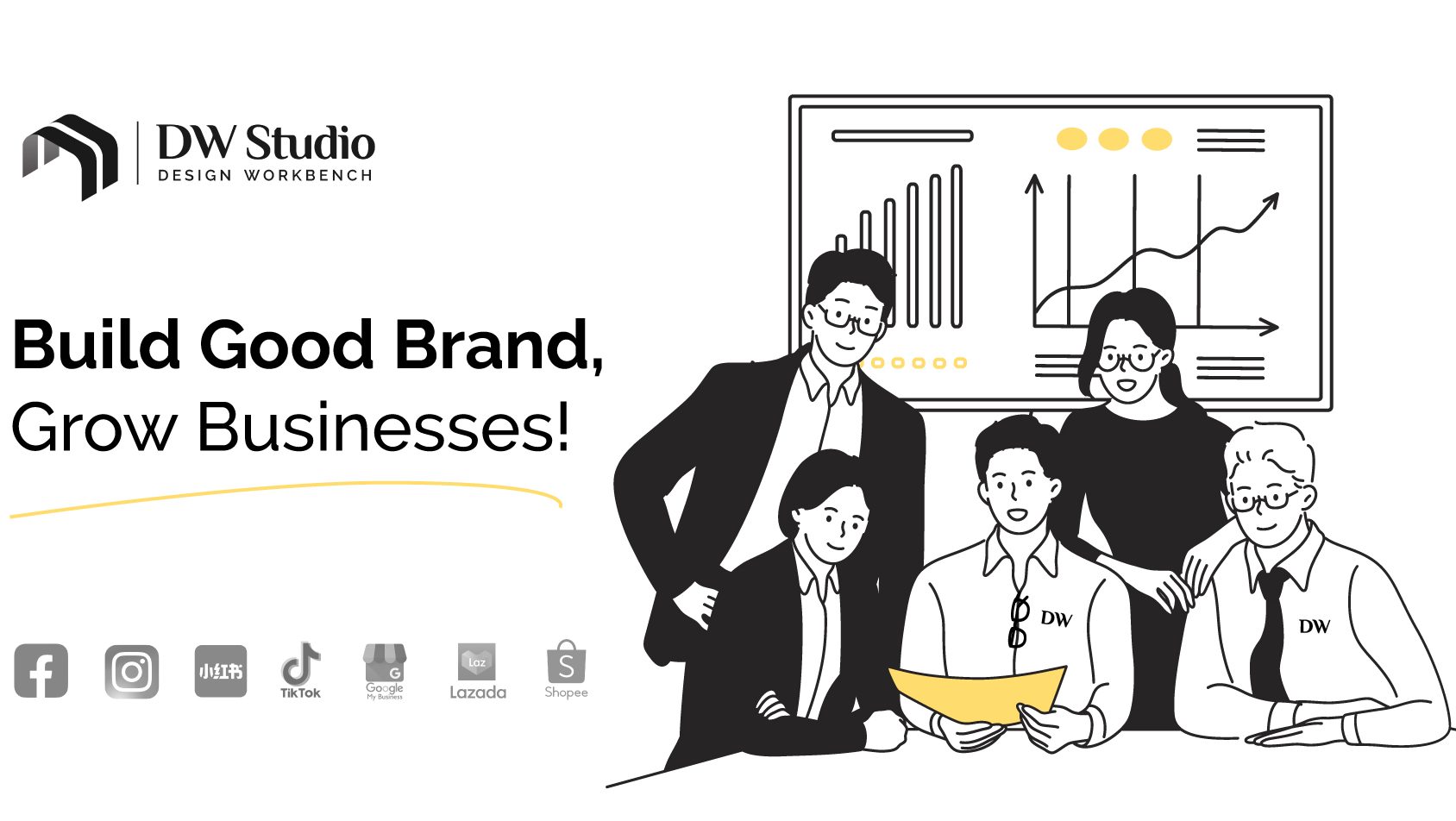 dw studio branding websites design printing