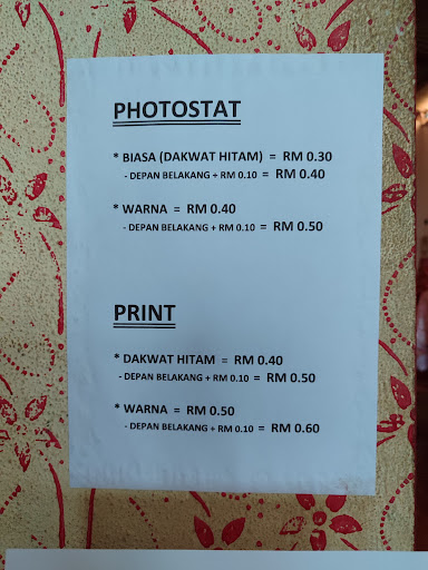 Photostat , Print & Minyak Botol
