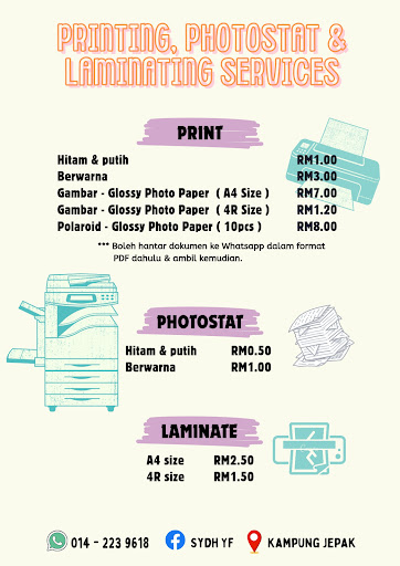 RY Printing, Photostat & Lamination Services