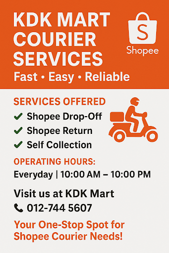 KDK MART -COLOR / B/WHITE - PHOTOSTAT, PRINT, SCANNING, LAMINATING- SHOPEE SELF COLLECTION, RETURN DROP OFF