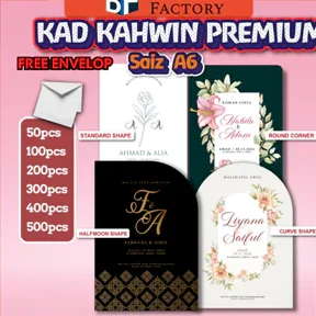 kad kahwin murah taiping by cikcetak wedding