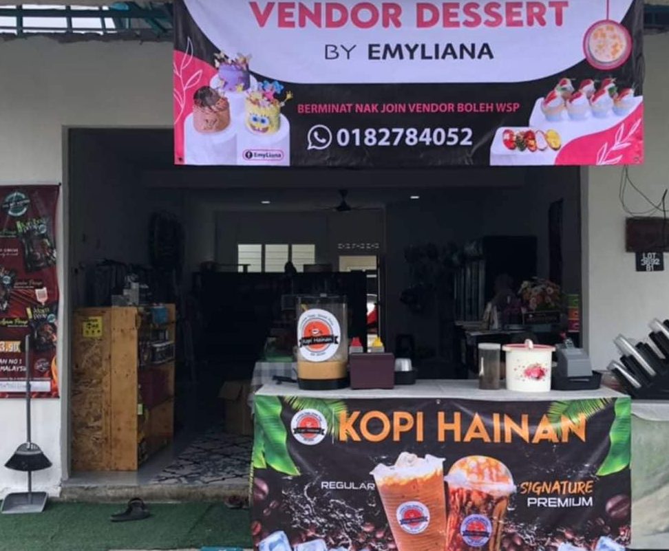 kedai alat tulis vendor dessert makan tepi 1