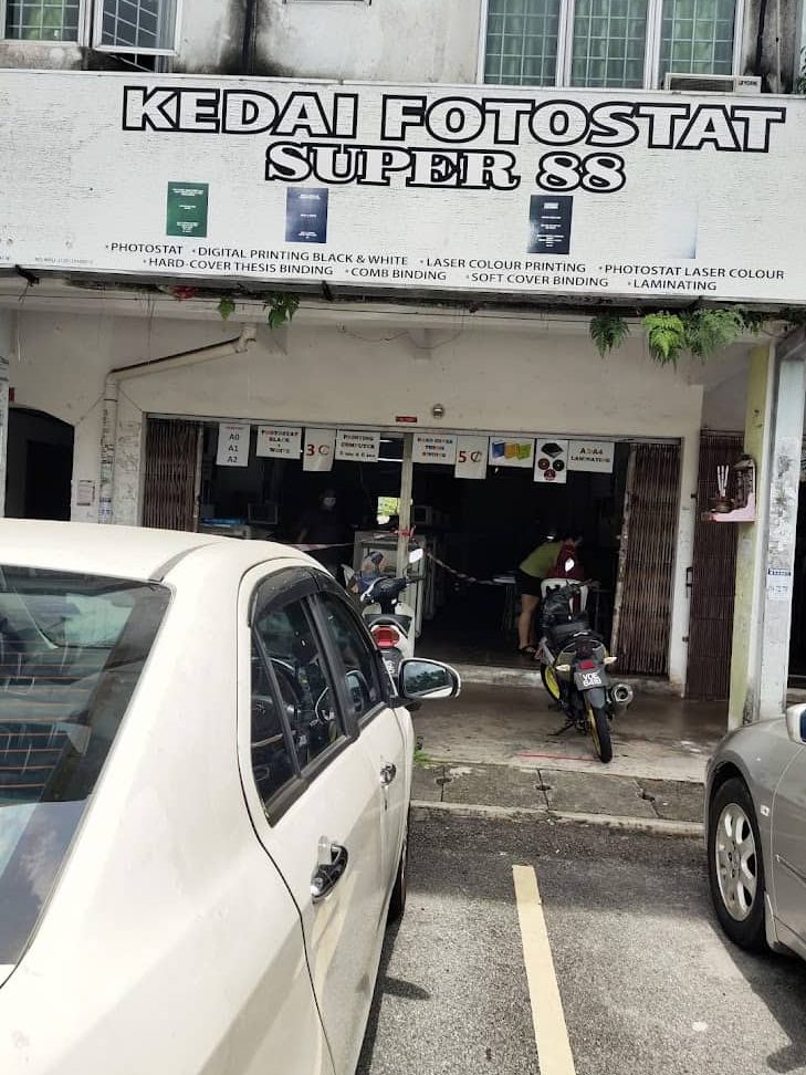 kedai fotostat super 88
