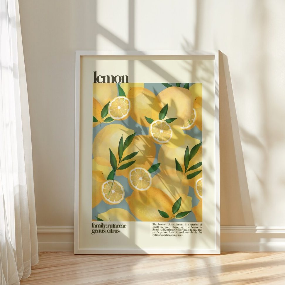 lemon design print