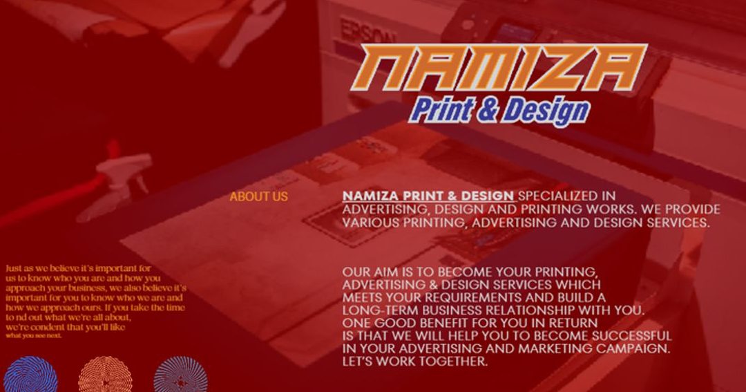 namiza printing design