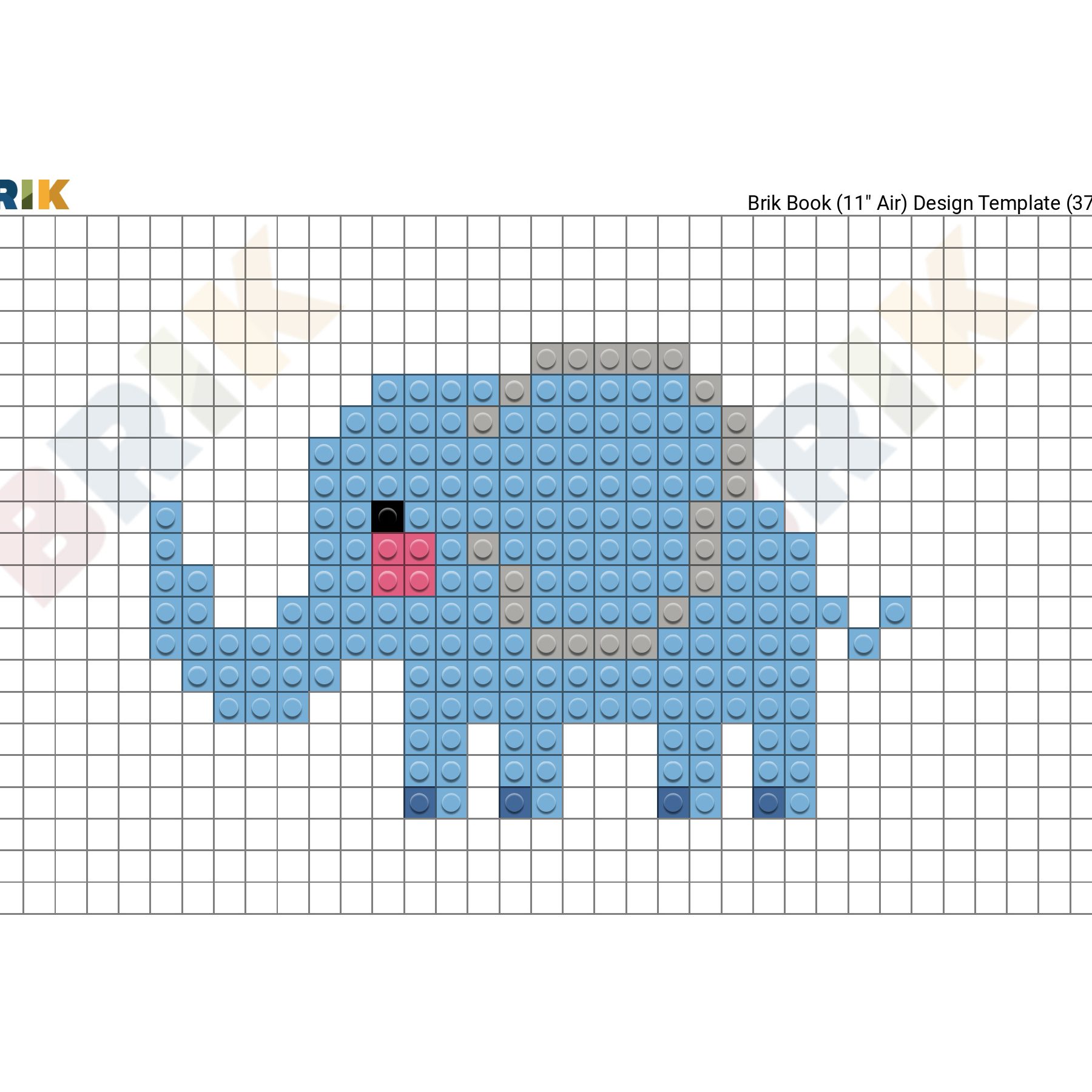 pixel print alor gajah 1