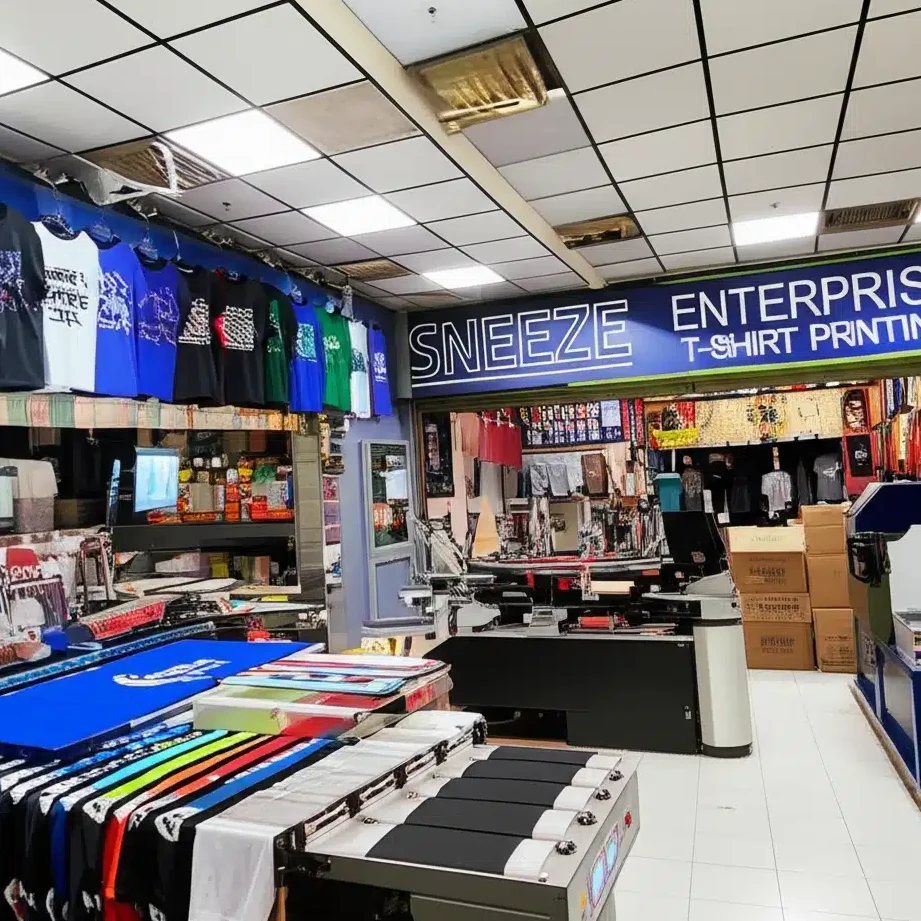 sneeze enterprise t shirt printing