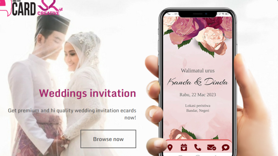 sr creative wedding card masjid tanah closed