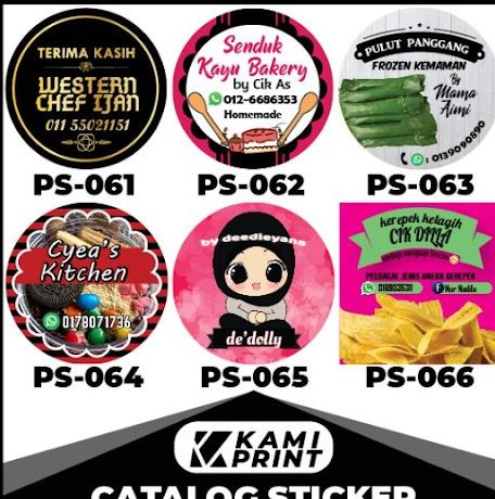 sticker paling bajet