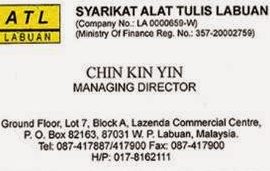 syarikat alat tulis labuan