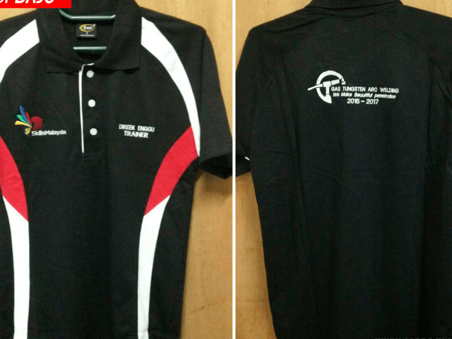 tshirt printing sulaman cenderamata korporat