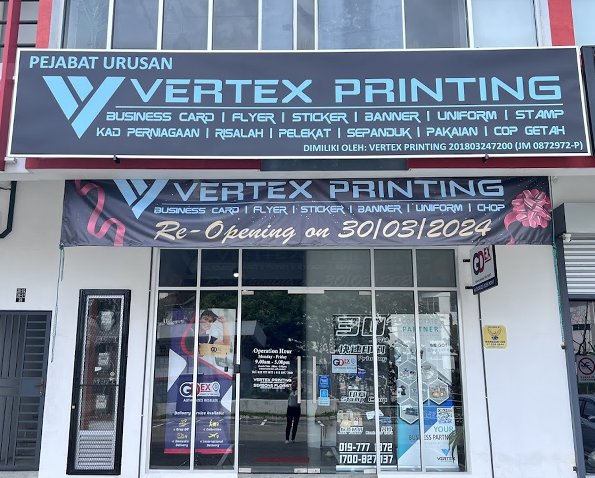 vertex printing your business partner